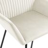 vidaXL Dining Chairs 6 pcs Cream Velvet