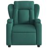 vidaXL Massage Recliner Chair Dark Green Polyester, Metal, Plywood Medium