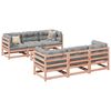vidaXL Garden Sofa Set Reddish Brown Solid Douglas Fir Wood Medium