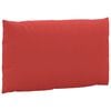 vidaXL Pallet Cushion Red Oxford fabric (100% polyester) 23.6 in x 23.6 in