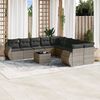vidaXL Garden Sofa Set Grey