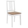vidaXL Dining Set White and brown