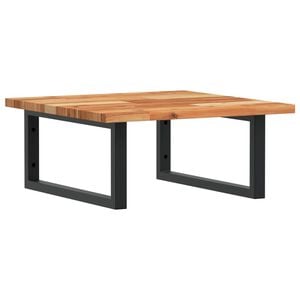 vidaXL Basin Shelf Wall Mounted Steel and Solid Wood Acacia