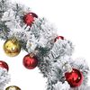vidaXL Christmas Garland Green, Gold, Red PVC 20 meters