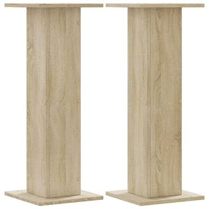 vidaXL Plant Stand Sonoma Oak Engineered Wood 31.5 in Tall Durable