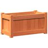 vidaXL Garden Planter Set of 2 Wax brown Solid pine wood