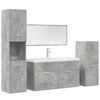 vidaXL Bathroom Furniture Set Bathroom Vanity Set Rectangular Modern