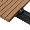 vidaXL WPC Solid Decking Boards with Accessories 32.8 '² 13.1 ' Teak (4x45014)
