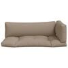 vidaXL Pallet Cushions 3 pcs Taupe Fabric