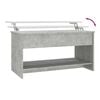 vidaXL Coffee Table Concrete Grey Engineered Wood Medium