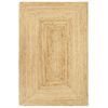vidaXL Area Rug Natural 100% Jute 78.7 x 118.1 in Durable Area Rugs