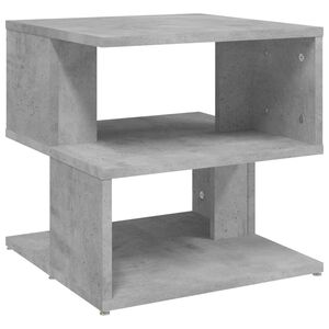 vidaXL Side Table Concrete Grey Engineered Wood 15.7 in Side Table