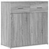 vidaXL Sideboards 2 pcs Gray Sonoma 31.1"x15"x31.5" Engineered Wood