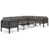 vidaXL Garden Lounge Set Anthracite, Dark gray