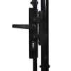 vidaXL Patio Gate Steel 3.3x13.1' Black