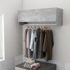 vidaXL Wardrobe Concrete Gray Engineered Wood Compact Wardrobe