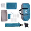 vidaXL Camping Tent Tunnel 5-Person Blue Waterproof
