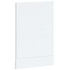 vidaXL Dishwasher Panel White Engineered wood 17.7x0.6x26.4 in Durable