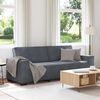 vidaXL 3-seater Sofa Dark grey Velvet, Plywood, Solid wood, Metal 3-seater