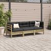 vidaXL Garden Sofa Set Anthracite Vacuum pressure treated pine wood Medium