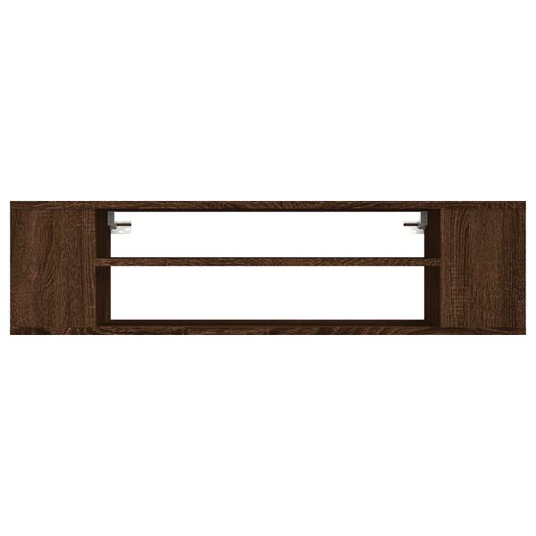 vidaXL TV Cabinet Brown Oak Engineered wood 39.4x11.8x10.4 in