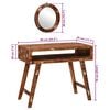 vidaXL Dressing Table Brown 90 x 76 x 45 cm Solid reclaimed wood