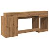 vidaXL Desk Artisan Oak Engineered Wood Large Desk Rectangular