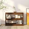 vidaXL Bookcase Brown oak Engineered wood Medium Bookcase Rectangular