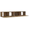 vidaXL 2 Piece TV Stand Set Smoked Oak Engineered Wood