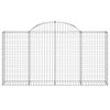 vidaXL Gabion Basket Set of 30 Silver Galvanized Iron