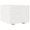 vidaXL Garden Planter White Solid pine wood 23.6x23.6 in Durable