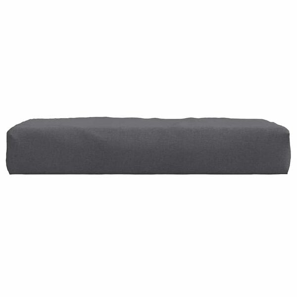 vidaXL Pallet Cushion Melange Anthracite 100% Polyester