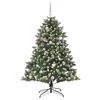 vidaXL Artificial Christmas Tree with 150 LEDs Green 59.06 in