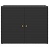 vidaXL Garden Storage Cabinet Black
