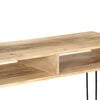 vidaXL Console Table Natural Wood Solid Mango Wood 45.3 x 13.8 x 29.9 in