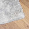 vidaXL Shaggy Rug Silver grey 100% Polyester 47.2 x 66.9 in Non-slip