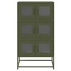 vidaXL Highboard Olive Green Cold-Rolled Steel Large Highboard