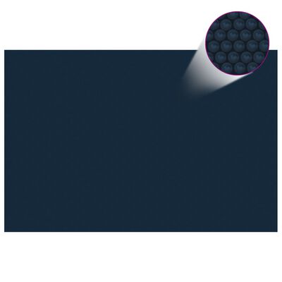 vidaXL Floating PE Solar Pool Film 118.1"x78.7" Black and Blue