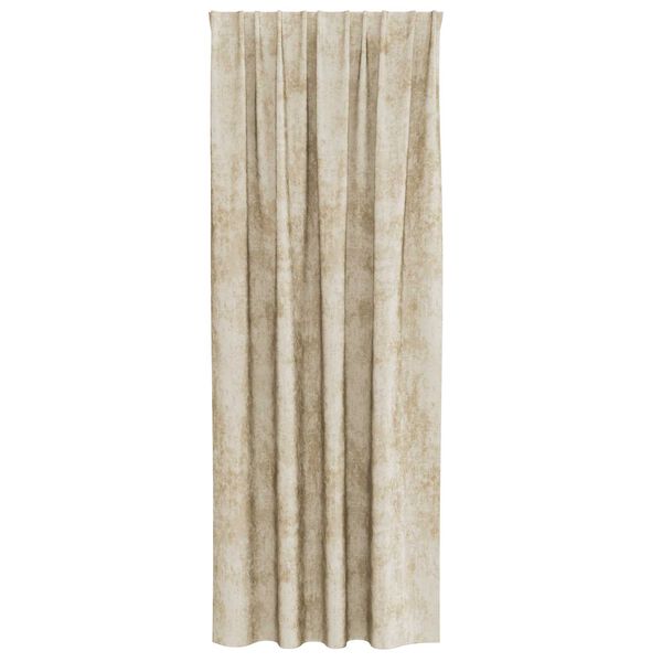 vidaXL Velvet Curtains 2 pcs Cream 102.36 x 55.12 in Velvet