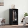 vidaXL Wardrobe with Shelf Black oak 41 x 48 x 102 cm Engineered wood
