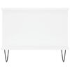 vidaXL Coffee Table White Engineered wood, Iron 35.4 x 19.7 x 15.7 in