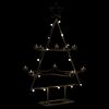 vidaXL Metal Christmas Tree Black Powder-coated steel 30 in Collapsible