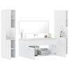 vidaXL Bathroom Furniture Set White Engineered wood, acrylic Large