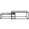 vidaXL Nesting Coffee Table Grey Sonoma Engineered wood Small to Medium