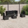 vidaXL Garden Sofa Set Black