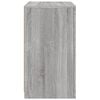 vidaXL Side Cabinet Gray Sonoma Engineered wood, Glass Medium