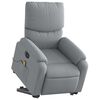 vidaXL Electric Stand Up Massage Recliner Chair Light gray