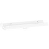 vidaXL Wall Shelf Set of 2 High gloss white MDF 15.7x3.5x1.2 in