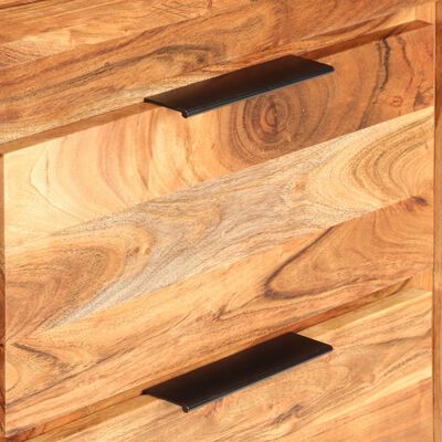 vidaXL Sideboard 23.2"x13"x29.5" Solid Acacia Wood
