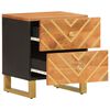vidaXL Bedside Cabinet Set of 2 Brown and Black